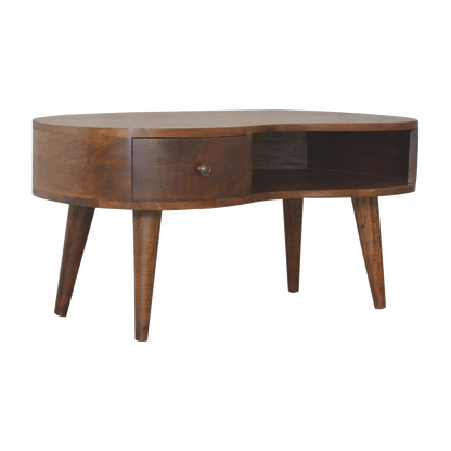Chestnut Wave Coffee Table