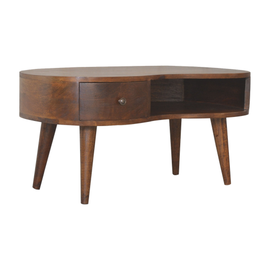 Chestnut Wave Coffee Table