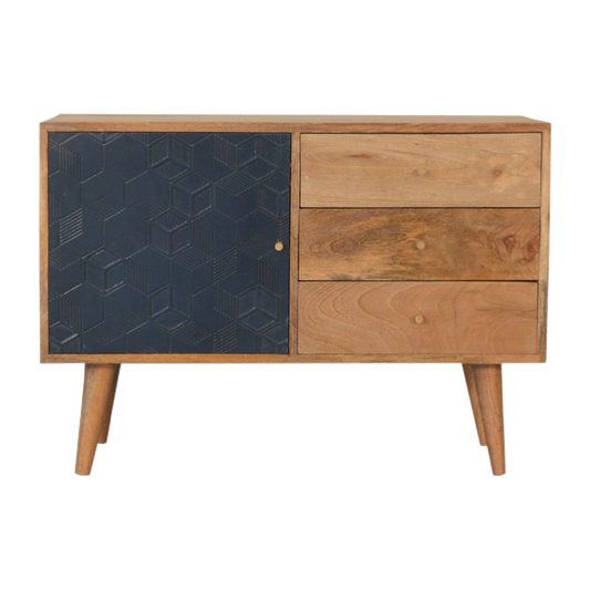 Acadia Black Cabinet with Drawers