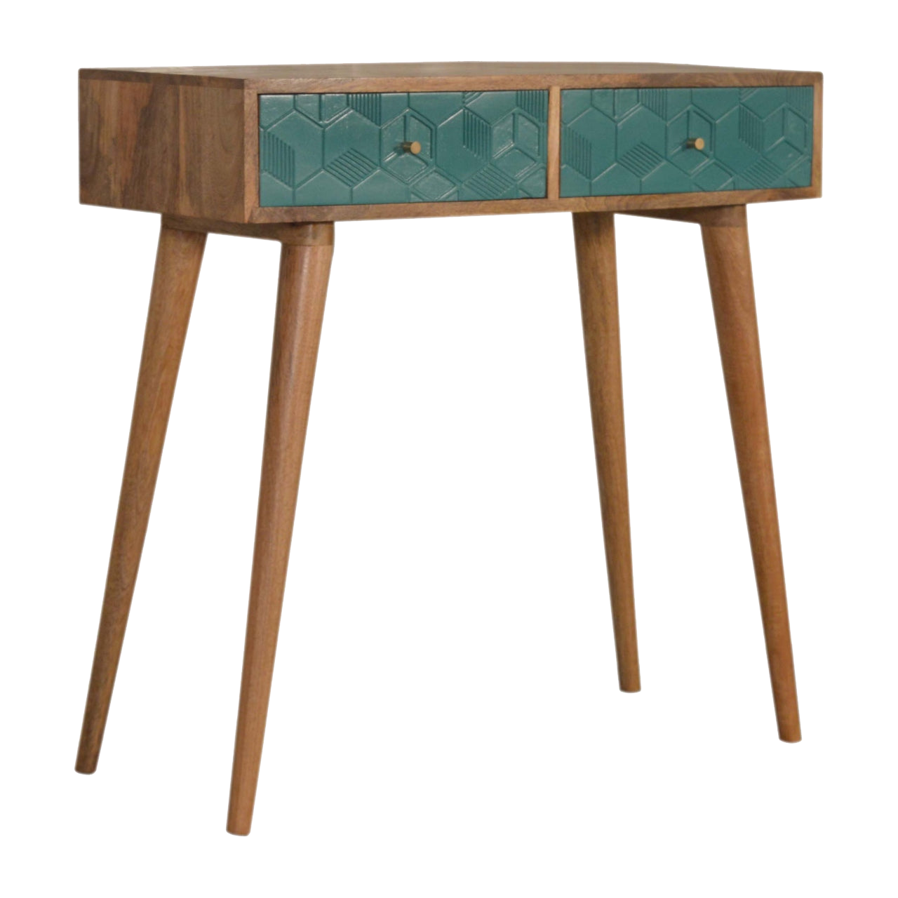 Acadia Teal Console Table