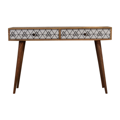 Triangular Long Console Table
