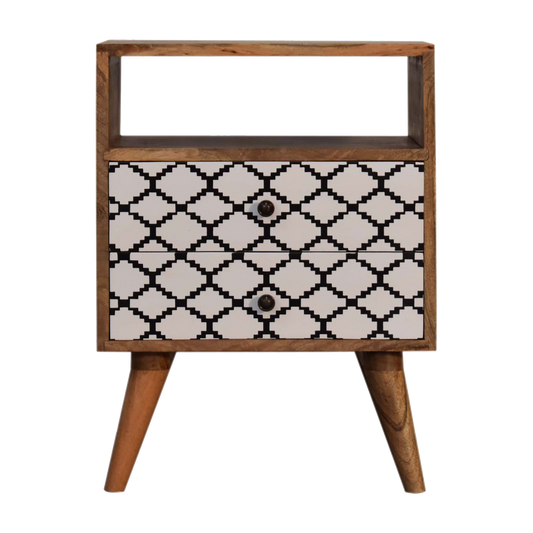 Stella Bedside with Open Slot