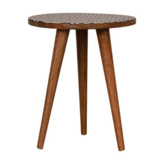 Diamond Print End Table