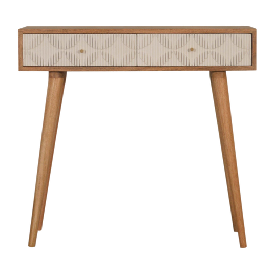 Milan White Console Table
