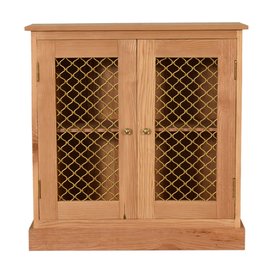 Caged Oak-ish Cabinet