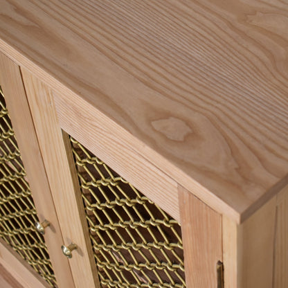 Caged Oak-ish Cabinet