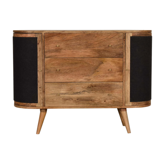 Close-knit Sofia Black Cabinet