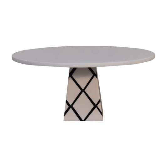 White Resin Cake Stand