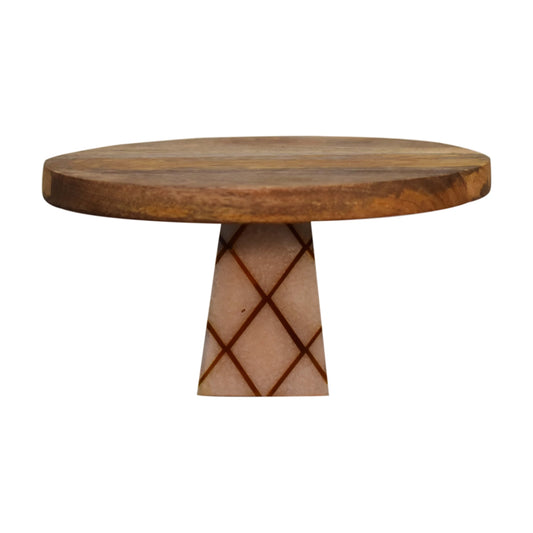 Oak-Style Resin Cake Stand