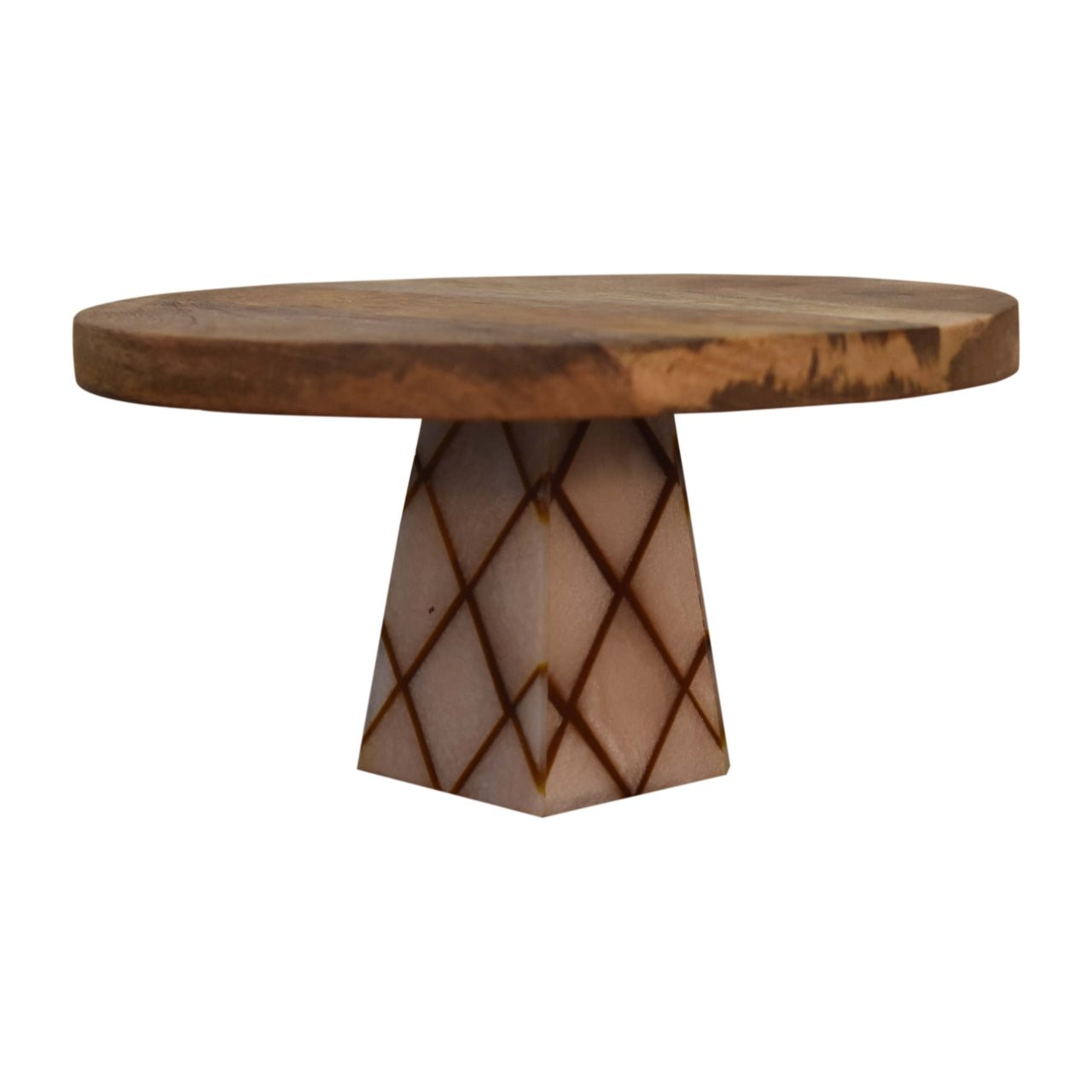 Oak-Style Resin Cake Stand