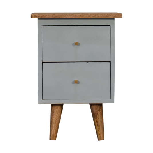 Sky Blue Hand Painted Bedside