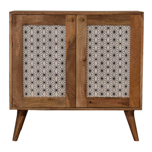 Geometric Screen Printed Cabinet