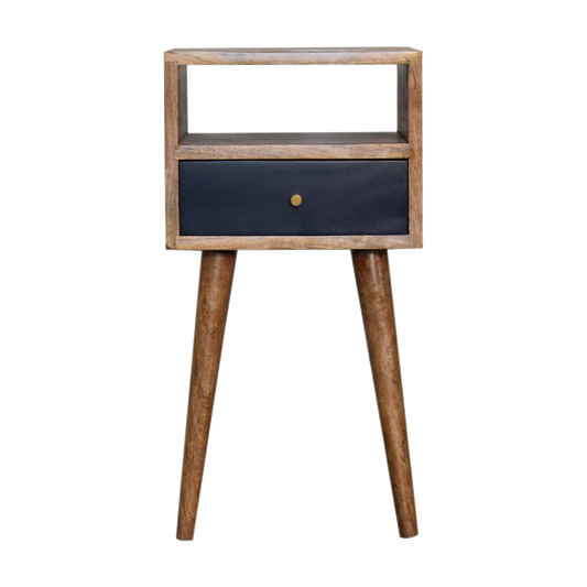 Mini Navy Blue Hand Painted Bedside