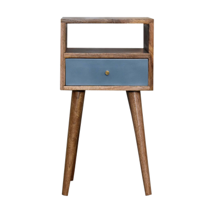Mini Blue Hand Painted Bedside