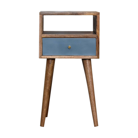 Mini Blue Hand Painted Bedside