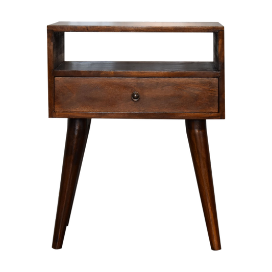 Modern Chestnut Solid Wood Bedside