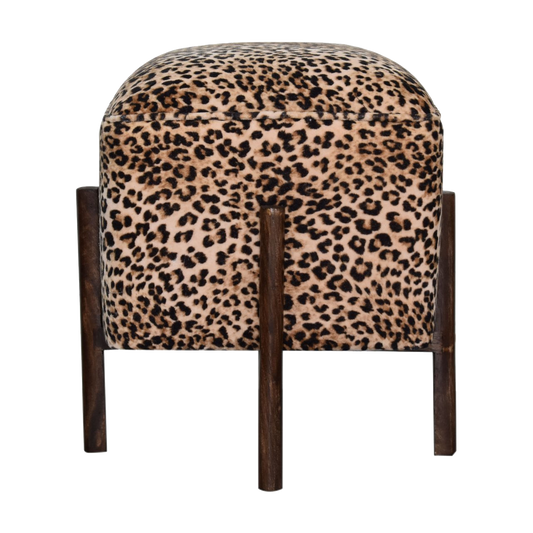 Leopard Footstool
