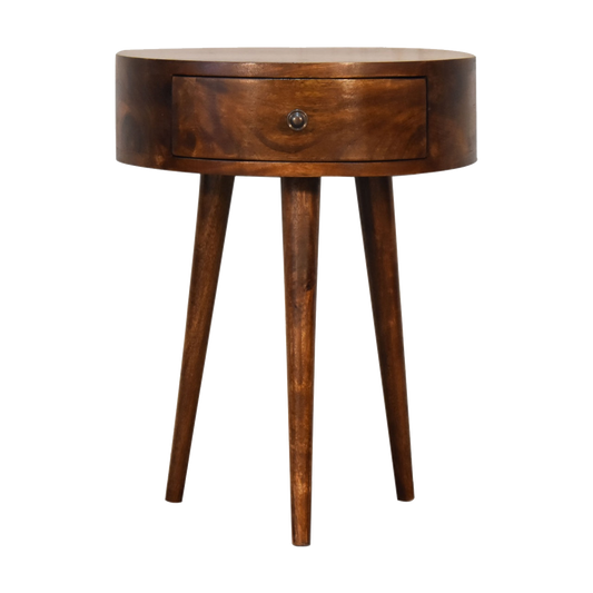 Chestnut Semi Circle Bedside
