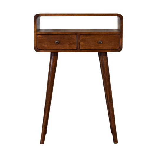 Mini Chestnut Console Table