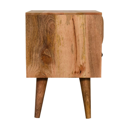 Oak-Style Prism Bedside