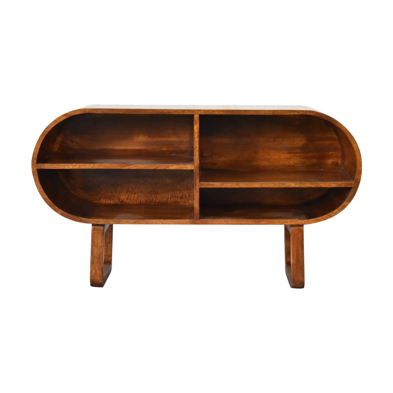 Chestnut Open Circular Media Unit