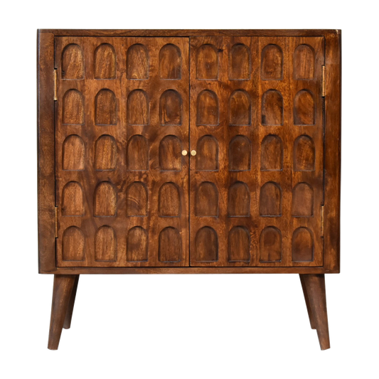 Chestnut Arch Cabinet