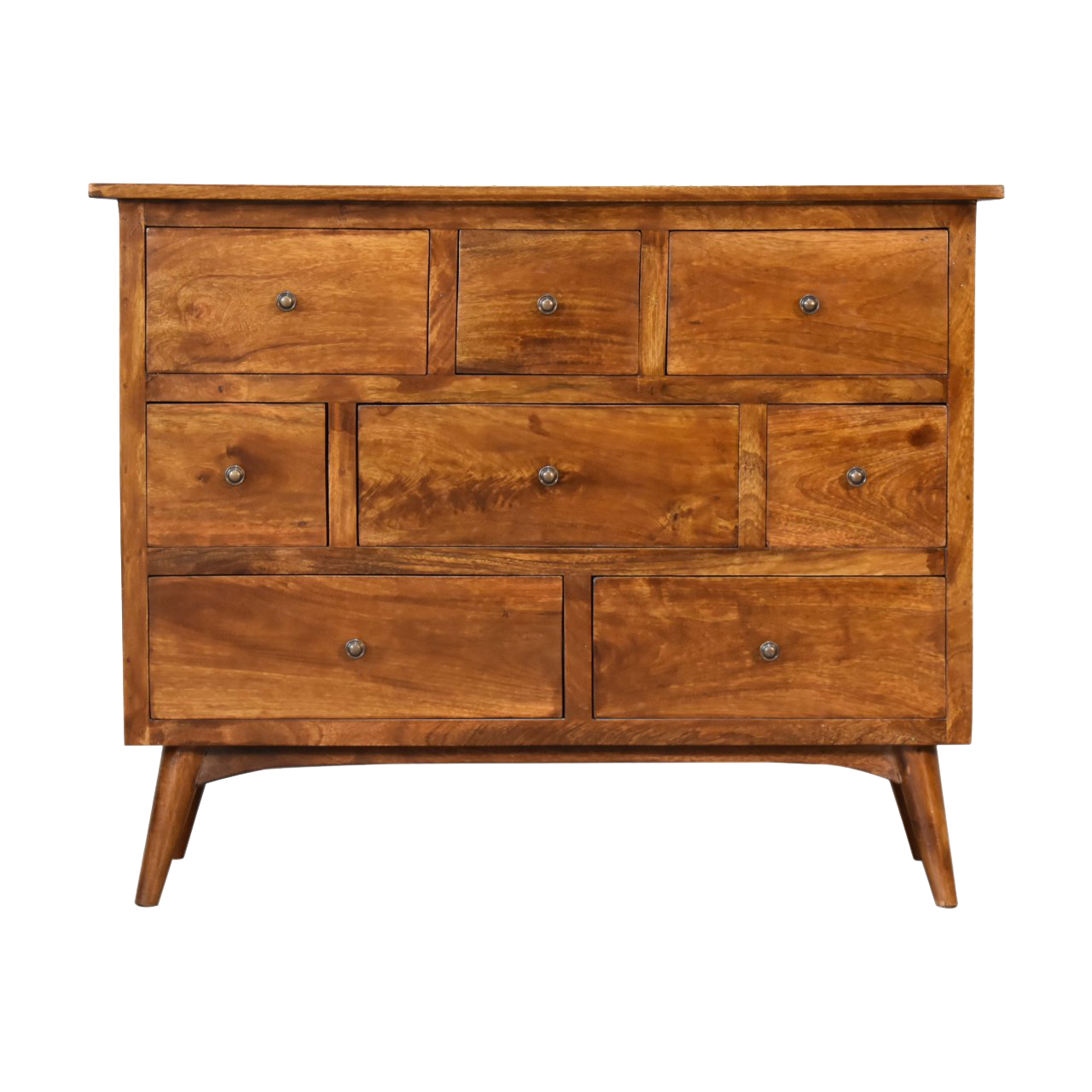 Chestnut Solid Wood 8 Drawer Chest