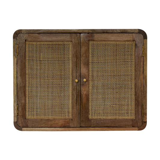 Floating  Knit Grey Wash Cabinet