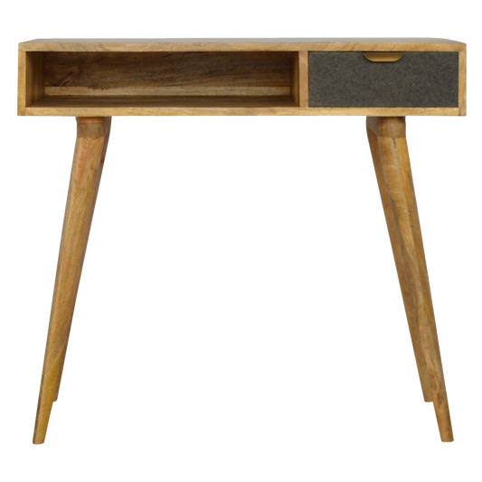 Grey Tweed Writing Desk