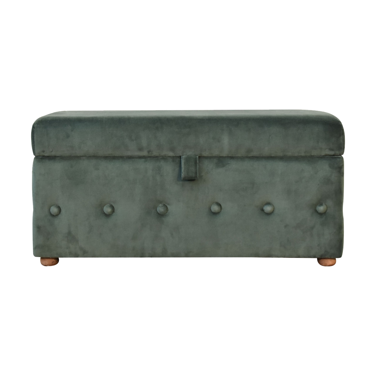 Emerald Velvet Lid-up Ottoman
