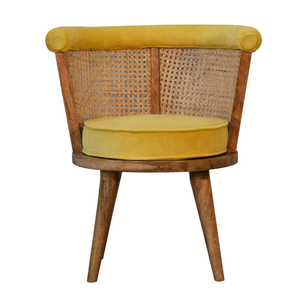 Larissa Mustard Velvet Nordic Chair
