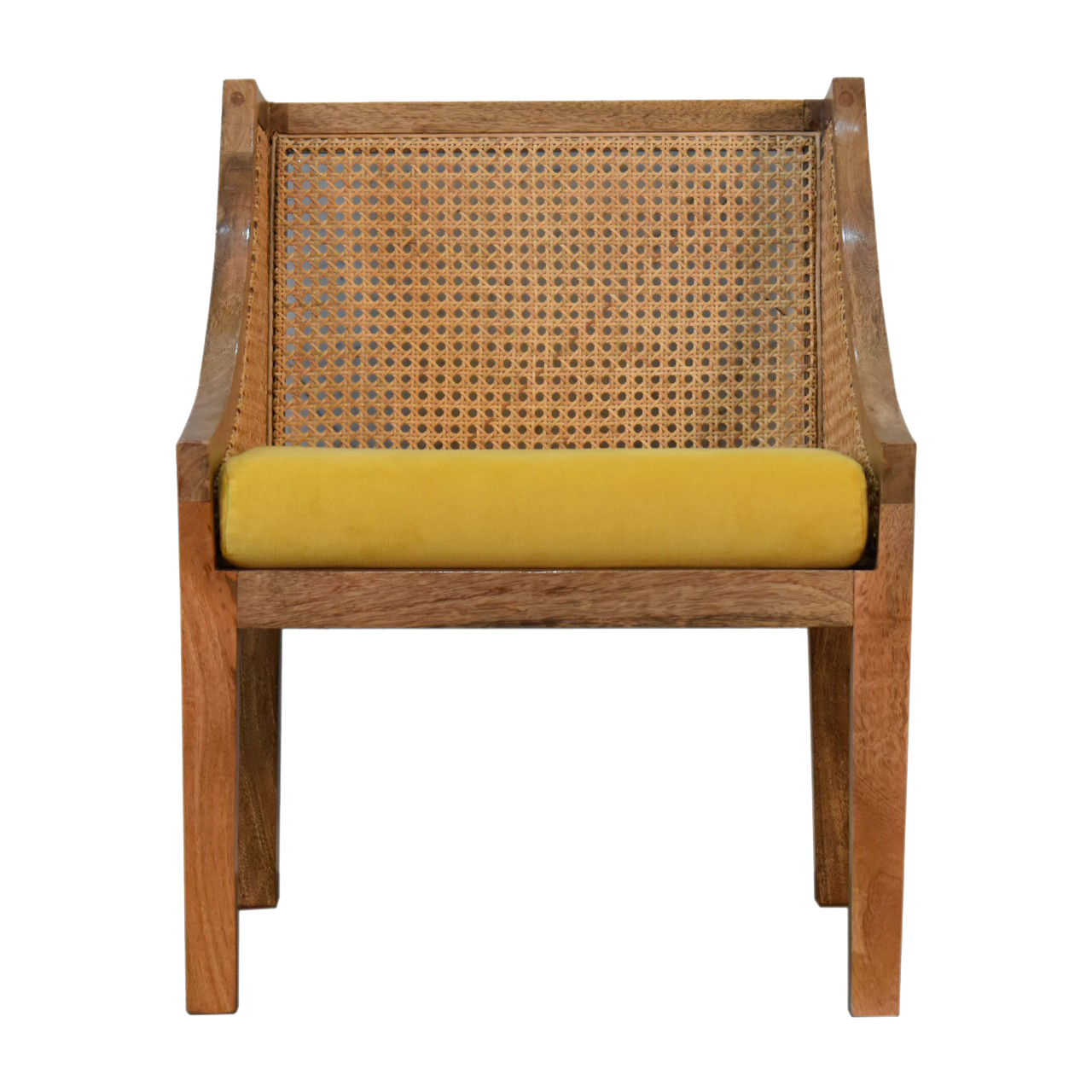 Larissa Mustard Cotton Velvet Chair