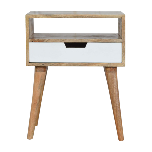 White Painted Drawer Bedside Table