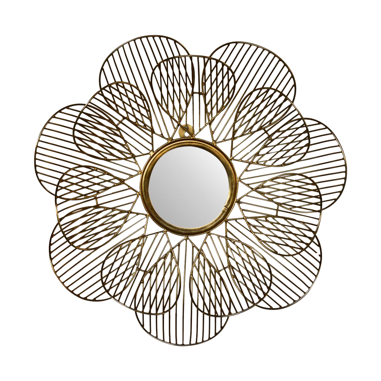 Wired Flower Mirror