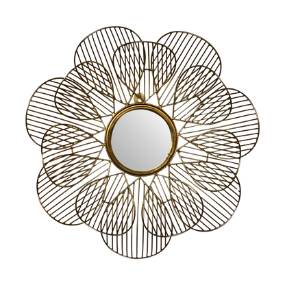 Wired Flower Mirror