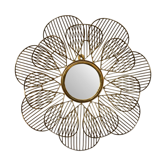 Wired Flower Mirror