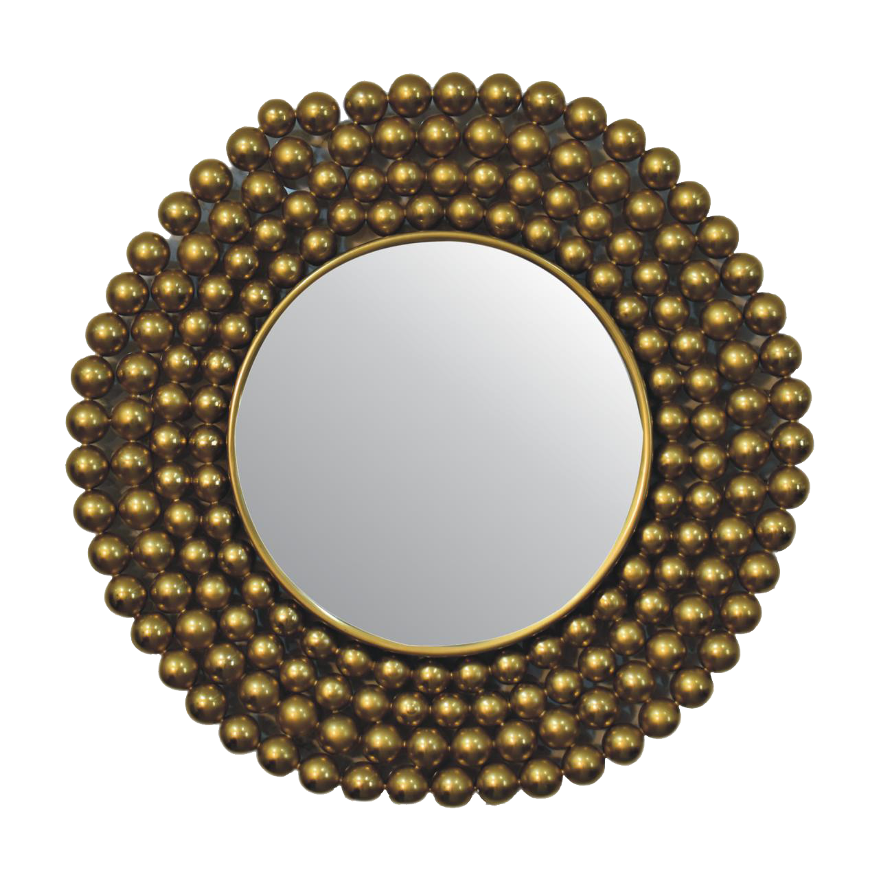 Gold Bubble Mirror Frame