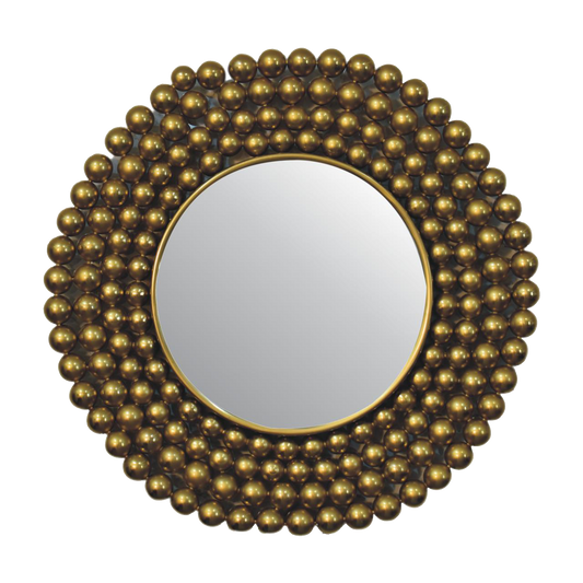 Gold Bubble Mirror Frame