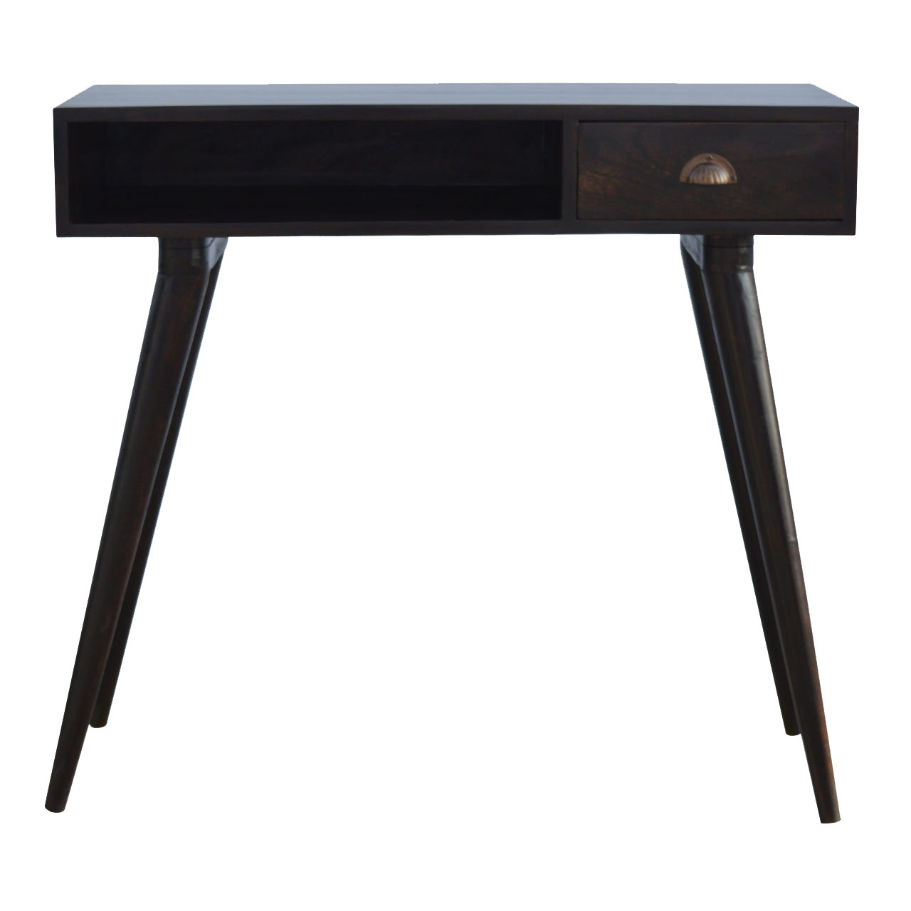 Walnut Open Shelf Writing Desk
