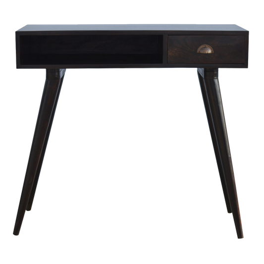 Walnut Open Shelf Writing Desk