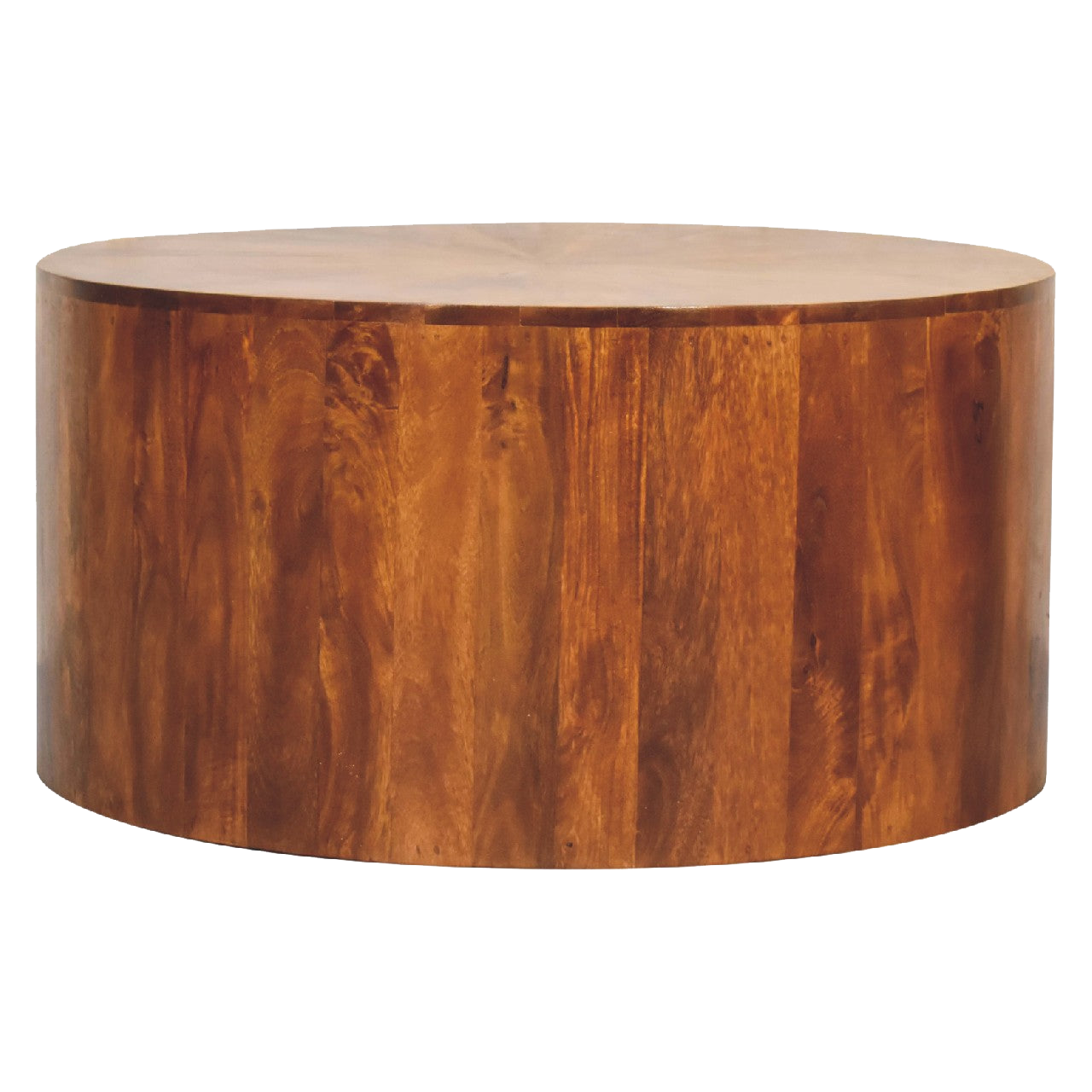 Chestnut Round Wooden Coffee Table