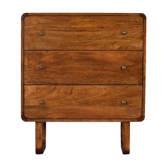 U Curved Chestnut Chest