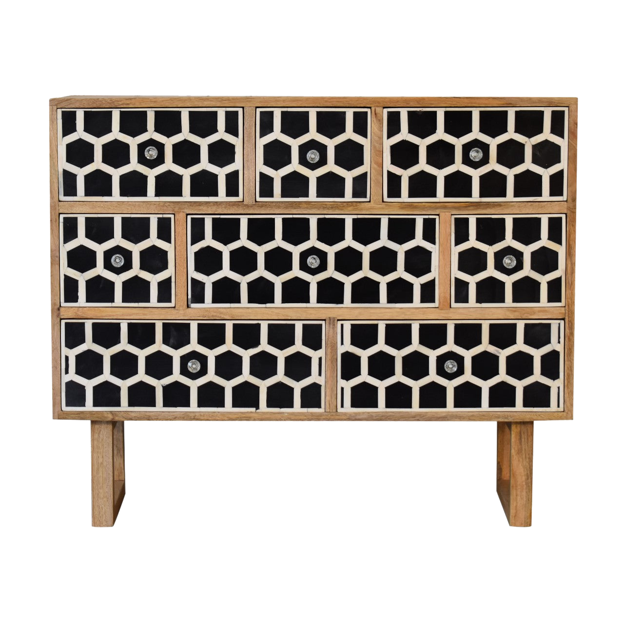 U-Shape Bone Inlay Chest