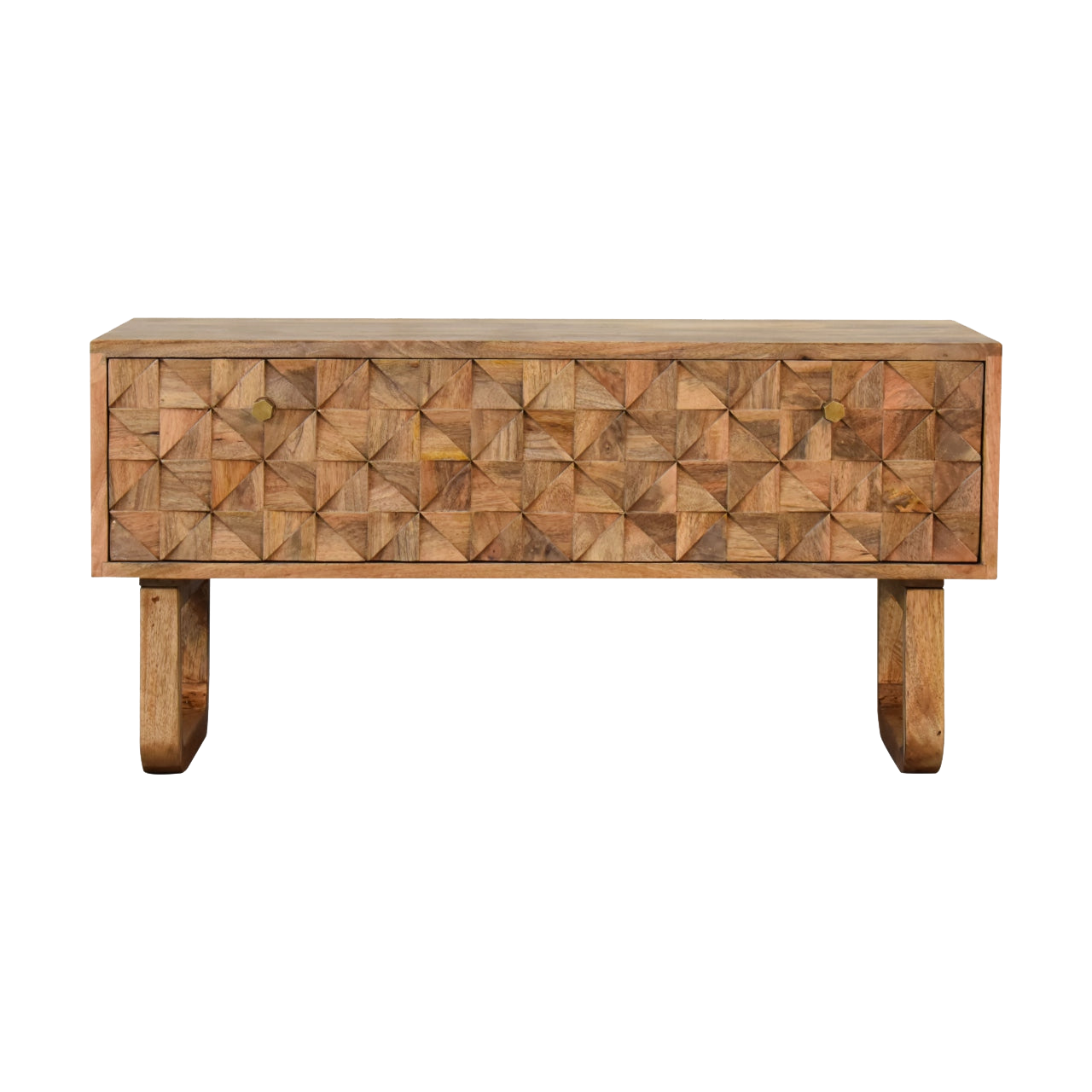 'U' Oak-ish Pineapple Bench