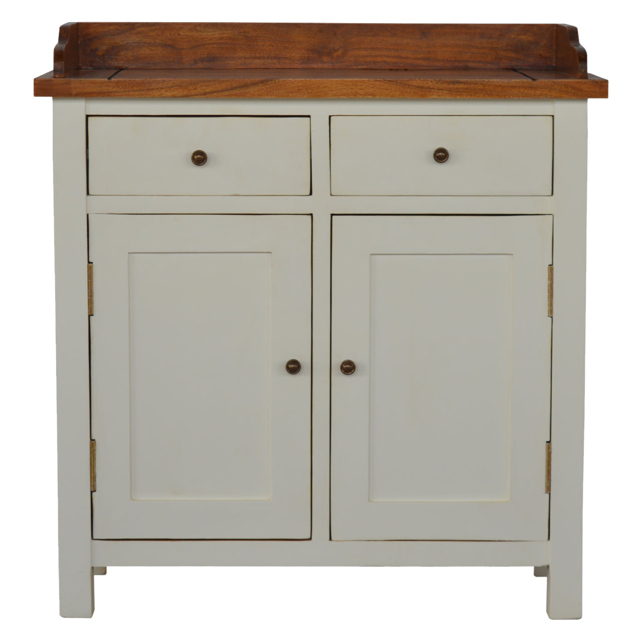 Country Two Tone Kitchen Cabinet