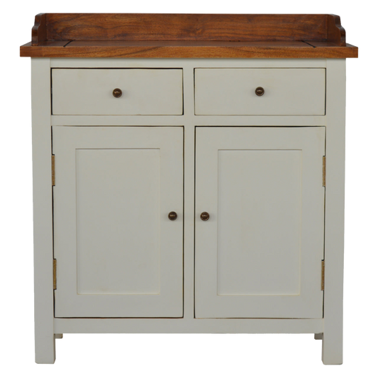 Country Two Tone Kitchen Cabinet