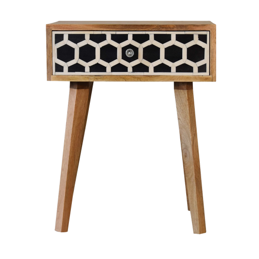 Bone Inlay Tapered Bedside