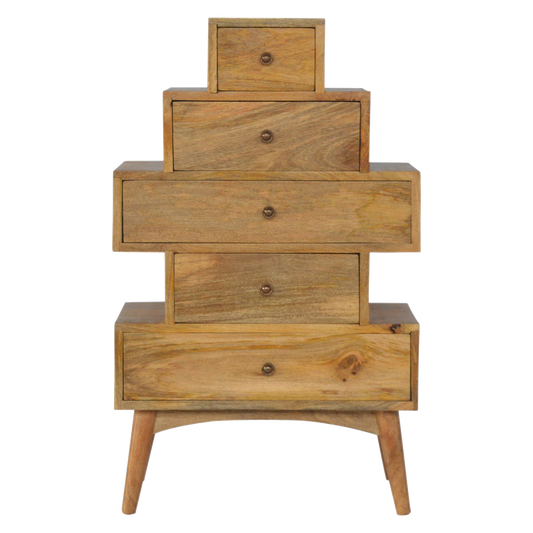 Solid Wood Tower Chest Cabinet