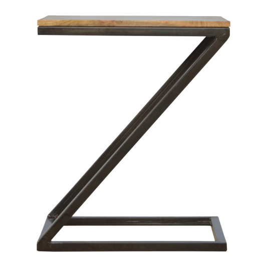Sullivan Side Table with Iron Base