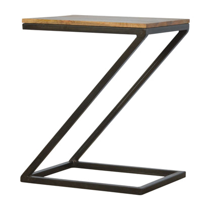 Sullivan Side Table with Iron Base